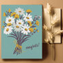 CONGRATULATIONS Daisy Bouquet Floral Cute Custom Postcard