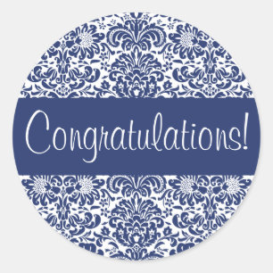 Congratulations Damask Envelope Seal