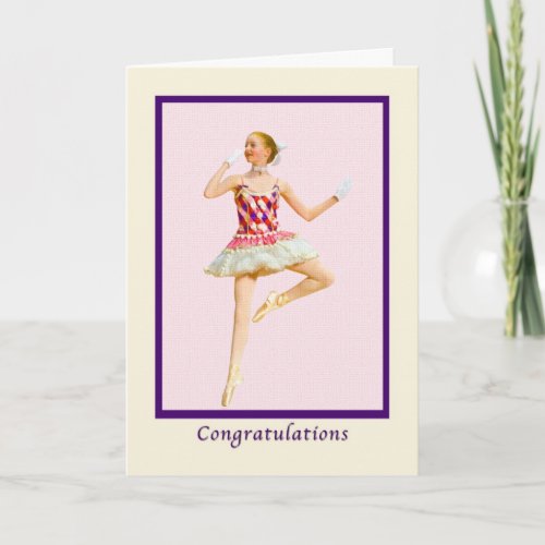 Congratulations Dance Recital Card