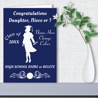 Congratulations, Daughter Graduation Card, Niece,  Card