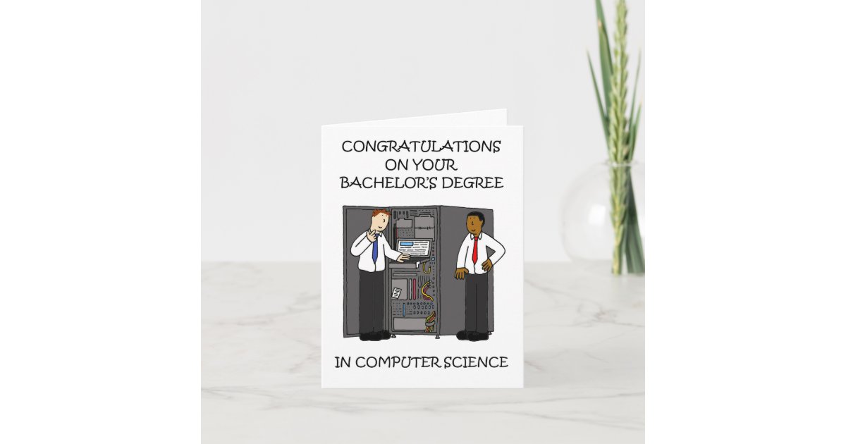 Congratulations Degree in Computer Science Card | Zazzle