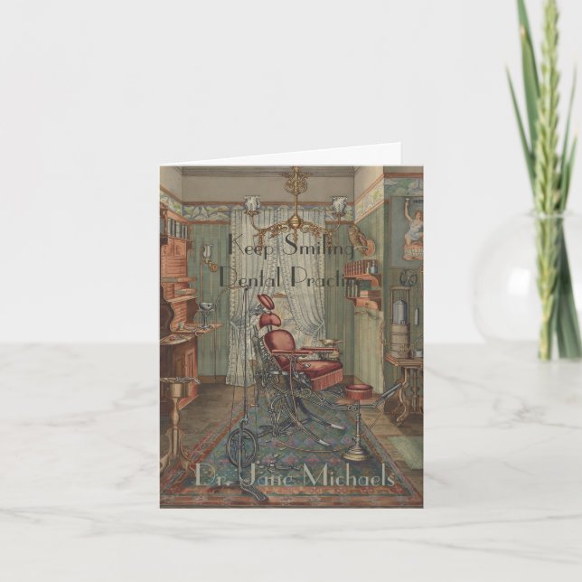 Congratulations Dentist Dental Practice Watercolor Card (Front)