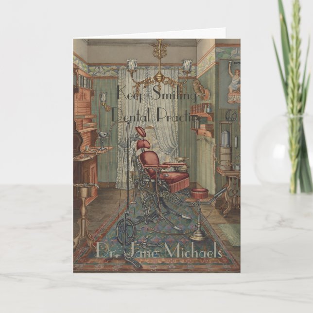 Congratulations Dentist Dental Practice Watercolor Card (Front)