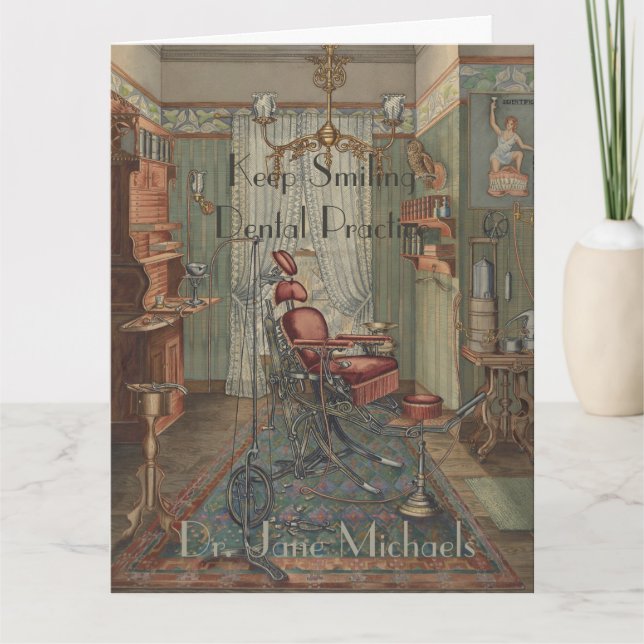 Congratulations Dentist Dental Practice Watercolor Card (Front)