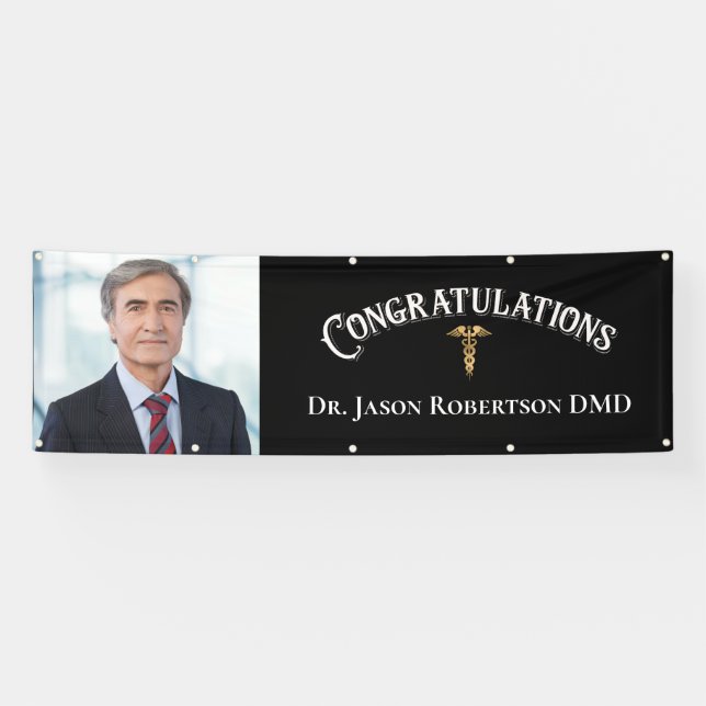 Congratulations Dentist Dental Retirement Photo Banner (Horizontal)
