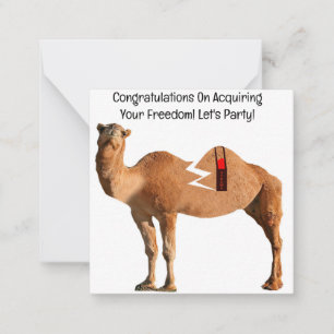 Congratulations Divorce Party Card