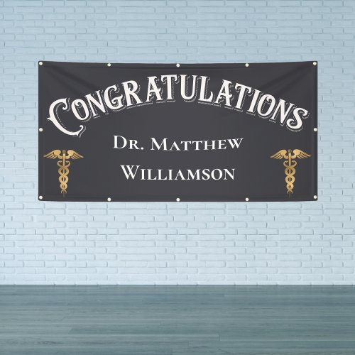 Congratulations Doctor Medical Graduation Banner