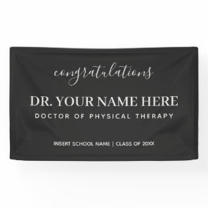 Congratulations Doctor of Physical Therapy DPT Banner