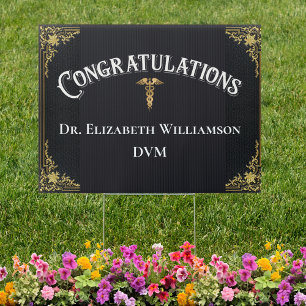 Congratulations Doctor of Veterinary Medicine DMV Sign