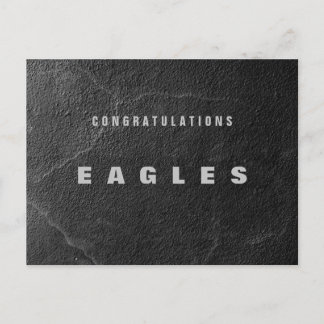 Congratulations Eagle Postcard