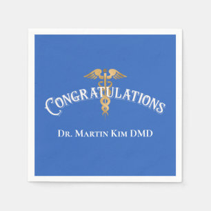 Congratulations Elegant Doctor Medical Graduation Napkins