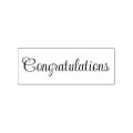 Congratulations Elegant Script Rubber Stamp | Zazzle
