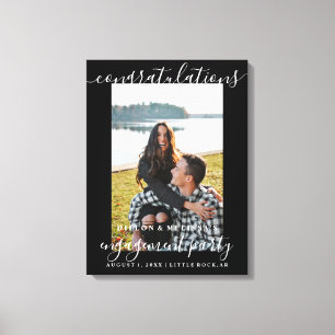Congratulations Engagement Photo Couple's Sign