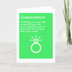 Congratulations... Engagement / Wedding card