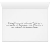Congratulations Engraved Deco Cards (Inside Horizontal (Bottom))