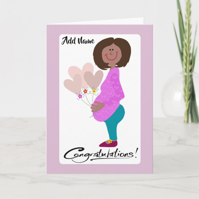 Congratulations Expectant Mom Card (Front)