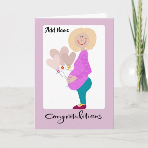 Congratulations expectant mom card