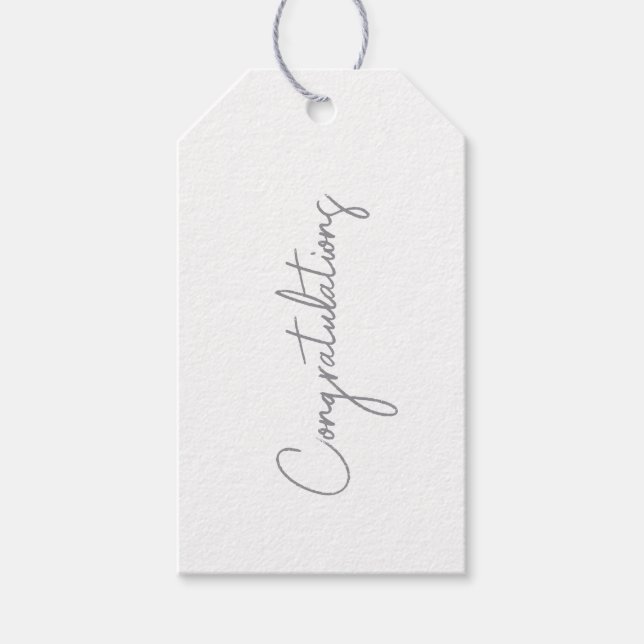 Congratulations Favor Tag (Front)