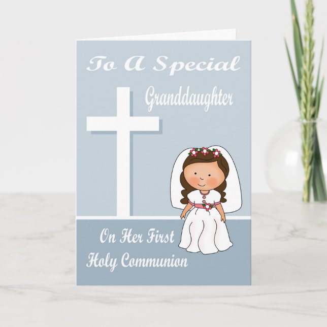 Congratulations First Communion Greeting Card (Front)