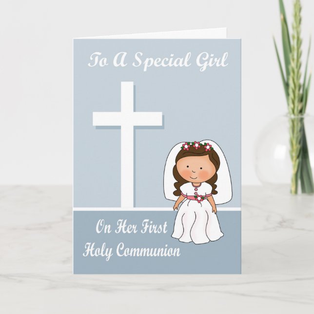 Congratulations First Communion Greeting Card (Front)