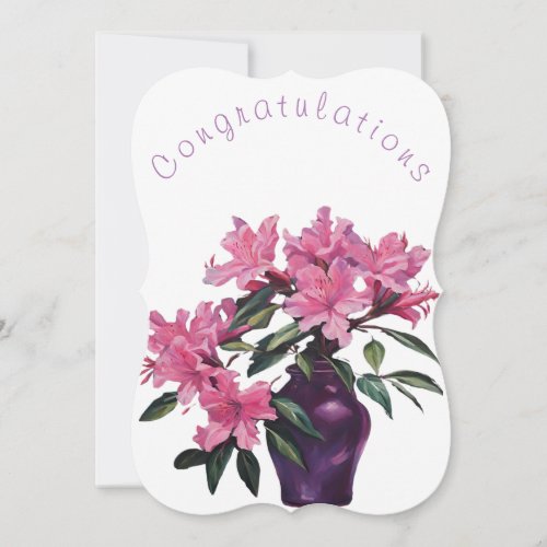 Congratulations floral card