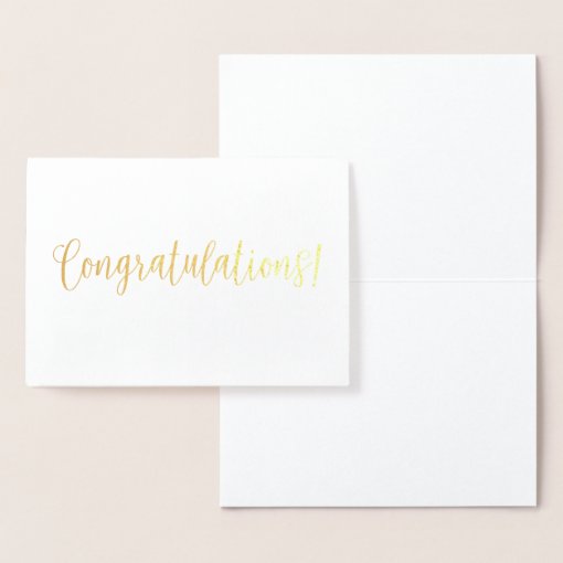 Congratulations Foil Card | Zazzle