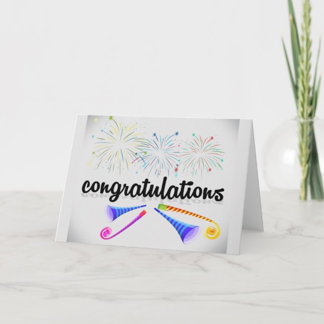 CONGRATULATIONS FOR "ANY OCCASION" CARD (Front)