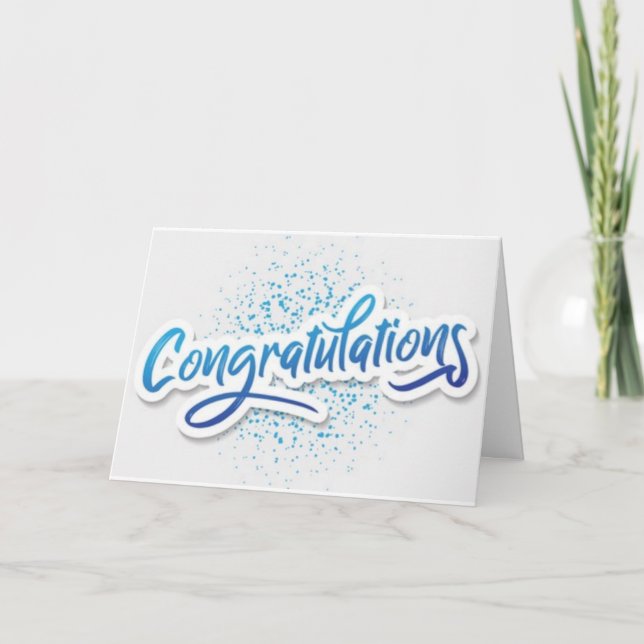 CONGRATULATIONS FOR "ANY OCCASION" CARD (Front)