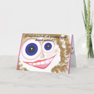 Congratulations for dental exams card