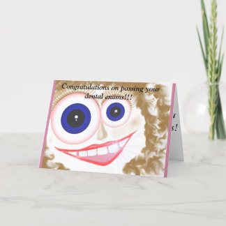 Congratulations for dental exams card