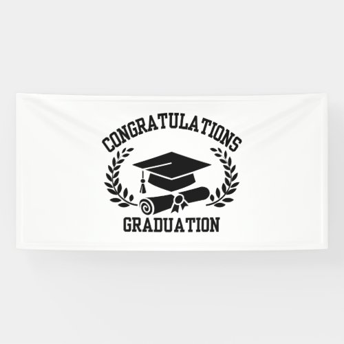 Congratulations For Graduation 4x8 Vinyl Banner