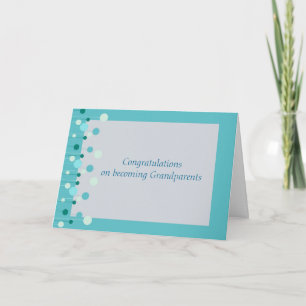 Congratulations for Grandparents in blue Card
