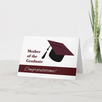 Congratulations For Mother Of Graduate Card by SueshineStudio at Zazzle