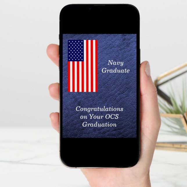 Congratulations for OCS Navy Graduate Card (Front Digital)