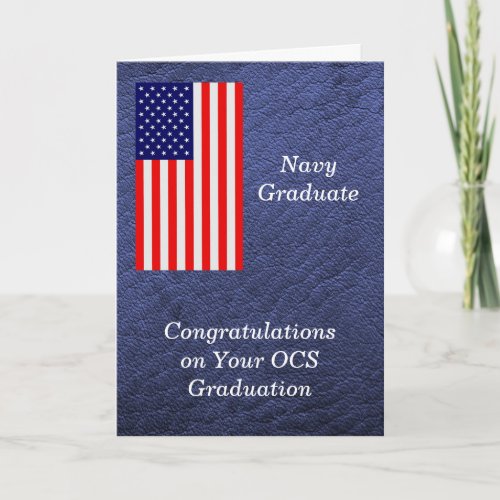 Congratulations for OCS Navy Graduate Card