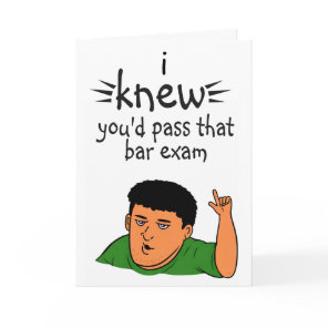 congratulations for passing bar exam card