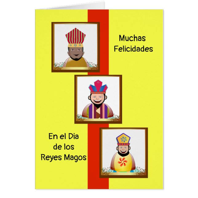 Congratulations for the Day of the Three Kings Cards (Front)