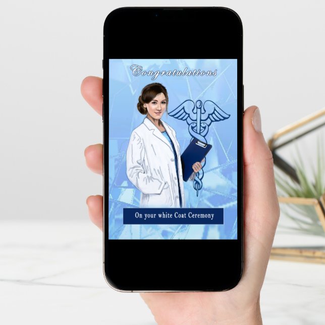 Congratulations for White Coat Ceremony Card (Front Digital)