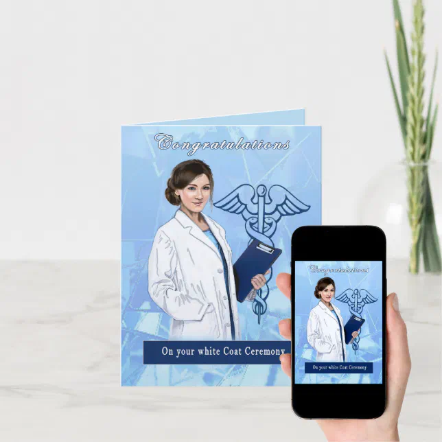 Congratulations for White Coat Ceremony Card Zazzle