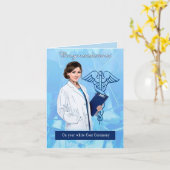 Congratulations for White Coat Ceremony Card (Yellow Flower)