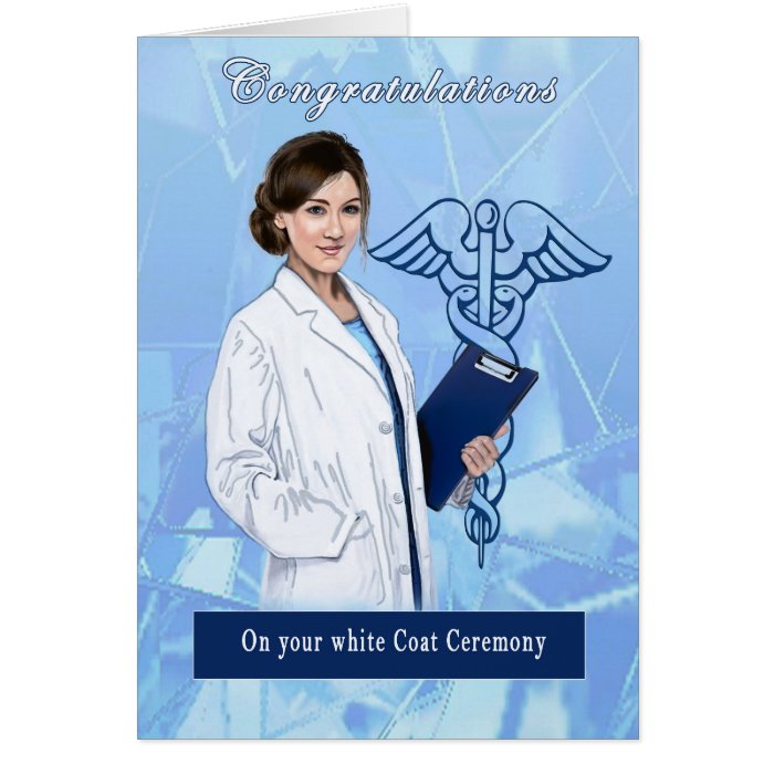 Congratulations for White Coat Ceremony Card Zazzle