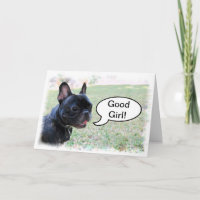 Congratulations French Bulldog Card