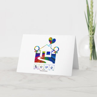 Congratulations!-Gay Marriage Rainbow House/Quote Card