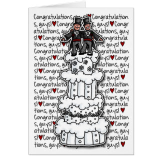 Congratulations - Gay Wedding Couple Card