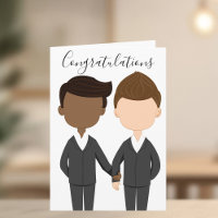 Congratulations Gay Wedding Interracial Men Couple