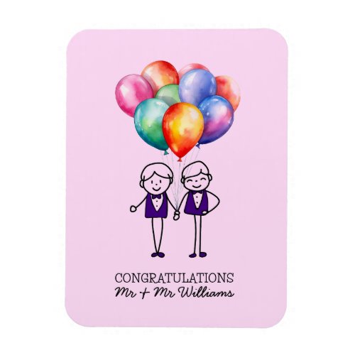 Congratulations Gay Wedding Magnet