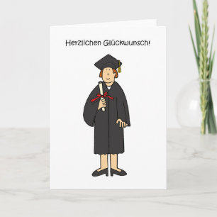 Congratulations German Graduation for Her Card