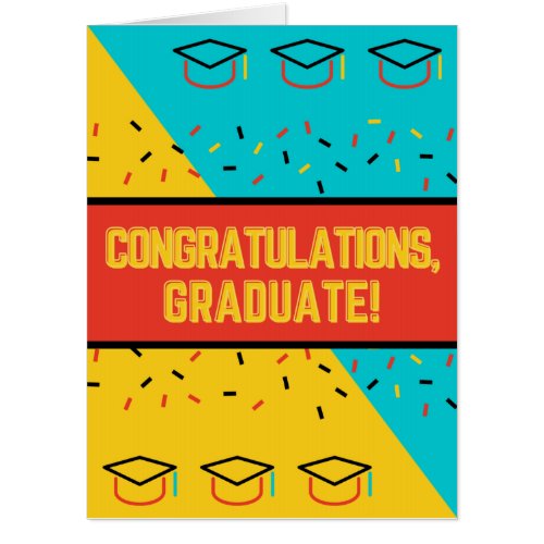 Congratulations Giant Graduation Card