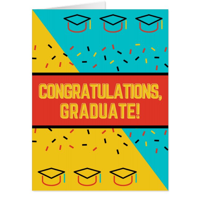 Congratulations Giant Graduation Card (Front)