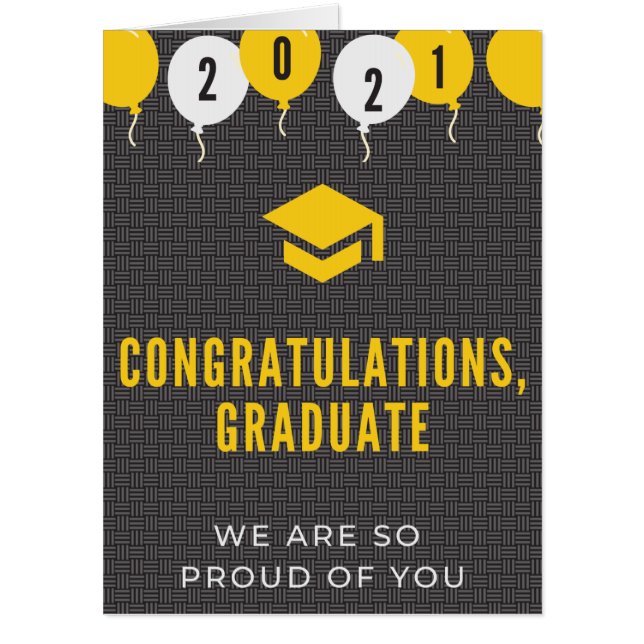 Congratulations Giant Graduation Card (Front)